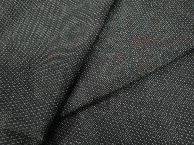 平和屋着物●本塩沢　110亀甲　更紗花唐草文　正絹　逸品　CAAW8572yc