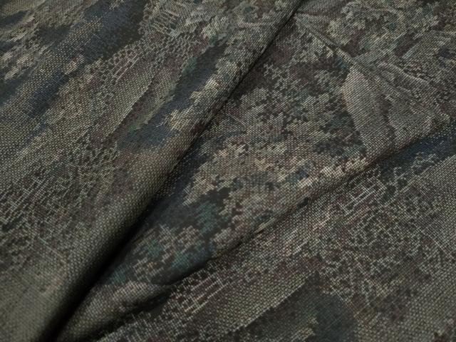 平和屋着物●本場大島紬　9マルキ　遠山文風景文　正絹　逸品　CAAW8602yc