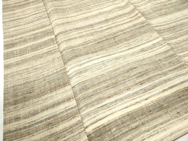 平和屋着物●インド・アッサム　野蚕糸　手織　ムガシルク　胴抜き仕立て　霞文　正絹　逸品　CAAW8604yc 平和屋着物○インド・アッサム 野蚕糸 手織 ムガシルク 胴抜き仕立て