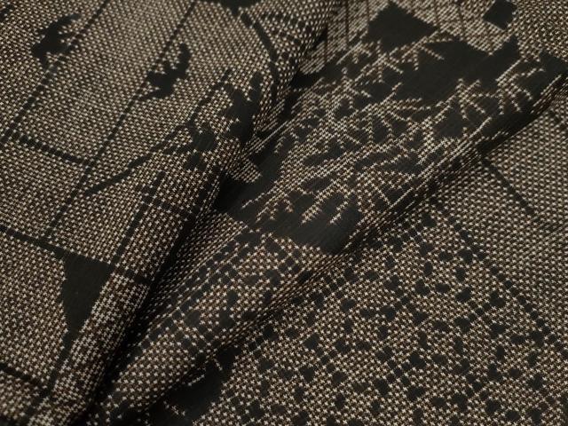 平和屋着物●本場大島紬　7マルキ　色紙重ね吉祥文　正絹　逸品　CAAW8616yc