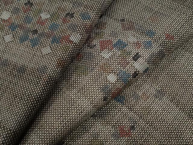 平和屋着物●本場大島紬　9マルキ　箔散らし　正絹　逸品　CAAW8631yc