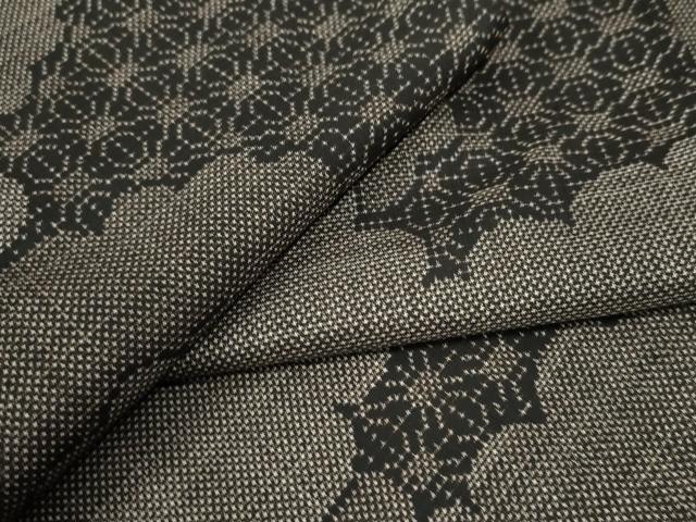 平和屋着物●本場大島紬　7マルキ　雲重ね吉祥文　正絹　逸品　CAAW8756yc