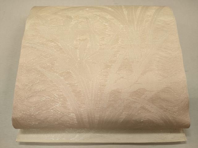 平和屋着物＊夏物　六通柄　本袋帯　草花文　銀糸　正絹　逸品　未使用　CAAW8919oy