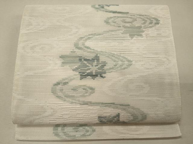 平和屋着物＊夏物　八寸名古屋帯　竜田川　化繊　CAAW8933oy