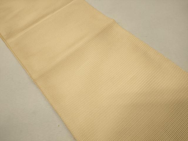 平和屋着物＊夏物 全通柄袋帯 卵色 正絹 逸品 CAAW8945oy