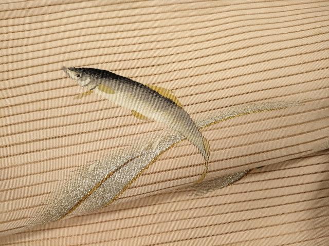 平和屋着物＊夏物 アンティーク 大正ロマン 八寸名古屋帯 一重帯 絽綴れ