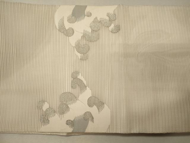 平和屋着物＊夏物 太鼓袋帯 絽綴れ 立波文 金銀糸 正絹 逸品 CAAW8975oy