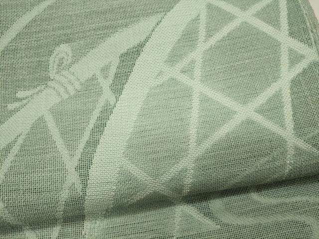 平和屋着物＊夏物　八寸名古屋帯　籬流水文　正絹　逸品　CAAW8984oy 平和屋着物＊夏物 九寸名古屋帯 流水文 正絹 逸品 DABD6566cmの通販 by