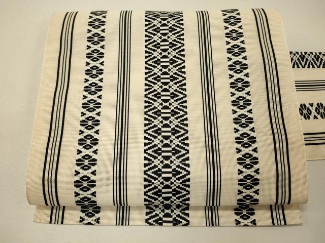 平和屋着物＊夏物　本場筑前博多織　八寸名古屋帯　紗献上　正絹　逸品　未使用　CAAW9012oy