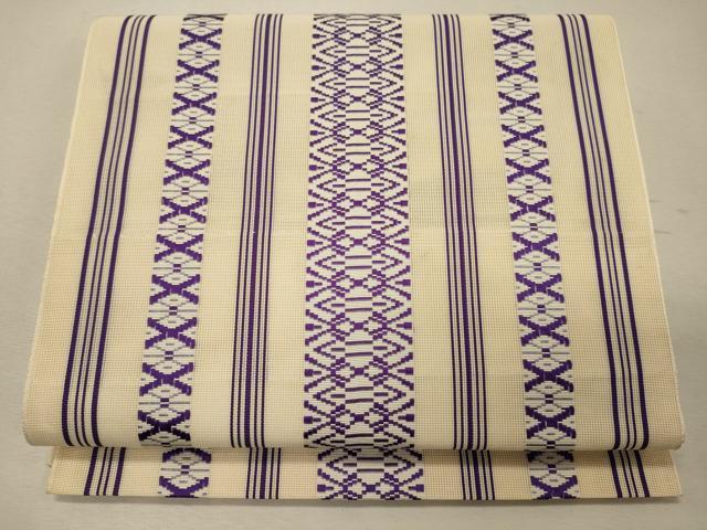 平和屋着物＊夏物　本場筑前博多織　八寸名古屋帯　紗献上　正絹　逸品　未使用　CAAW9023oy