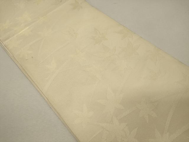 平和屋着物＊夏物　六通柄袋帯　芝楓文　金糸　正絹　逸品　CAAW9086oy 平和屋着物＊夏物 六通柄袋帯 芝楓文 金糸 正絹 逸品 CAAW9086oyの通販