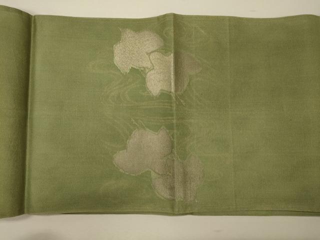 平和屋着物＊夏物　太鼓柄袋帯　流水千鳥文　銀糸　正絹　逸品　CAAW9113oy 平和屋着物＊夏物 太鼓柄袋帯 流水千鳥文 銀糸 正絹 逸品 CAAW9113oyの