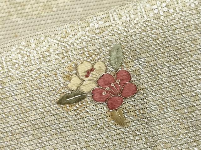 平和屋着物＊夏物　訪問着　絽　駒刺繍　雲重ね花文　銀彩　正絹　逸品　CAAW9868gh_6