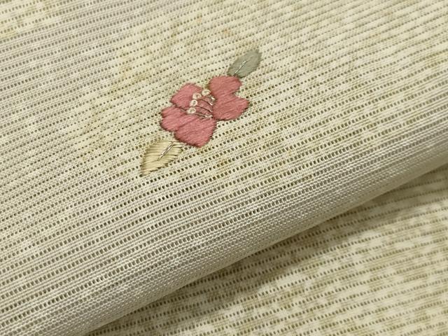 平和屋着物＊夏物　訪問着　絽　駒刺繍　雲重ね花文　銀彩　正絹　逸品　CAAW9868gh_5