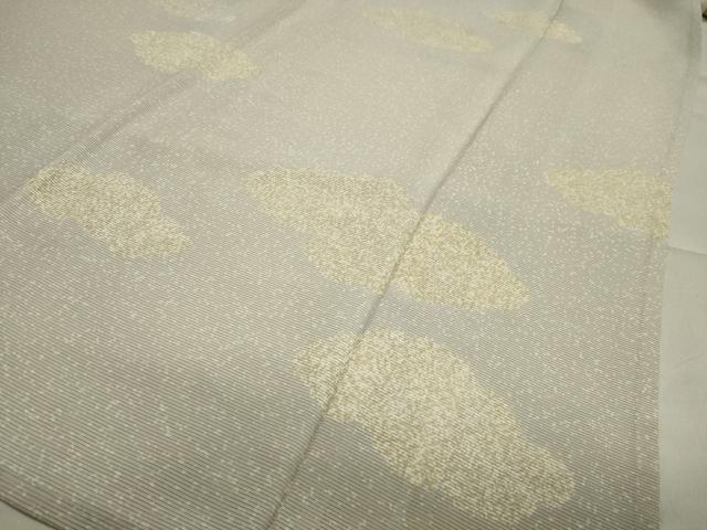 平和屋着物＊夏物　訪問着　絽　駒刺繍　雲重ね花文　銀彩　正絹　逸品　CAAW9868gh_4
