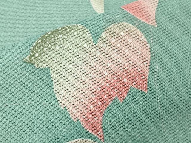 平和屋着物＊夏物　小紋　絽　南天文　銀彩　洗える着物　未使用　CAAW9878gh 平和屋着物＊夏物 小紋 絽 南天文 銀彩 洗える着物 未使用 CAAW9878gh