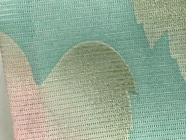 平和屋着物＊夏物 小紋 絽 南天文 銀彩 洗える着物 未使用 CAAW9878gh