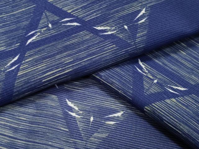 平和屋着物＊夏物　小紋　絽　トンボ　洗える着物　CAAW9883gh