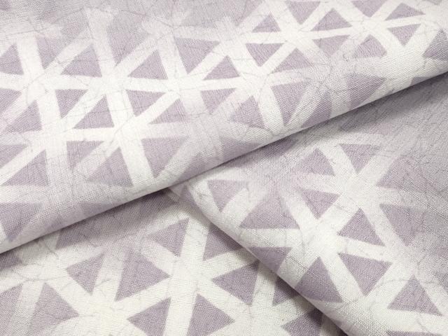 平和屋着物＊夏物　小紋　紗　籠目文　洗える着物　CAAW9896gh