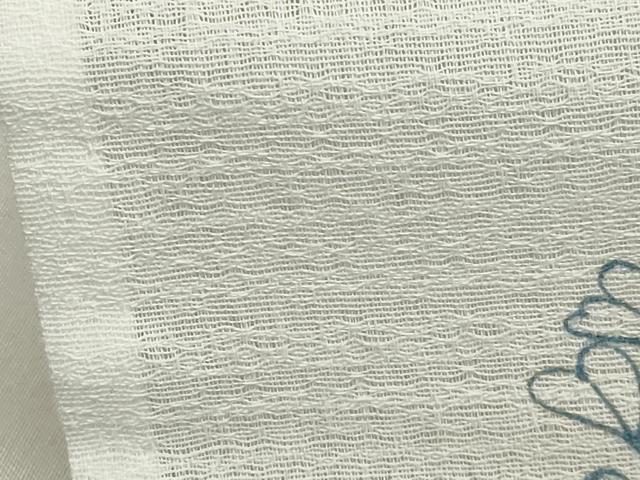 平和屋着物＊夏物　小紋　紗　枝花文　CAAW9936gh 平和屋着物＊夏物 小紋 紗 枝花文 CAAW9936gh