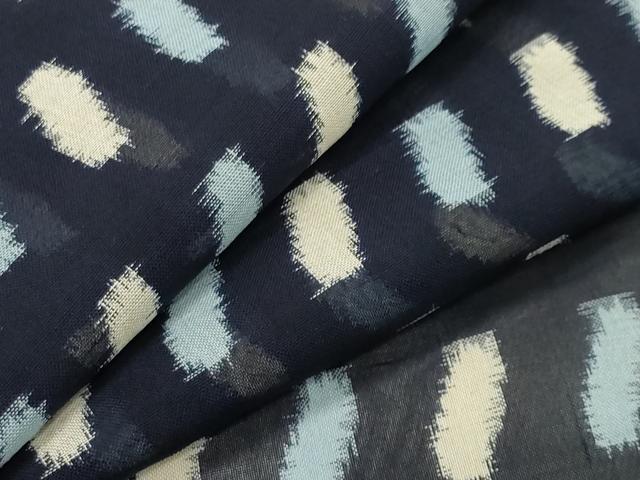 平和屋着物＊夏物　紗紬　吉祥文　正絹　逸品　CAAW9947gh