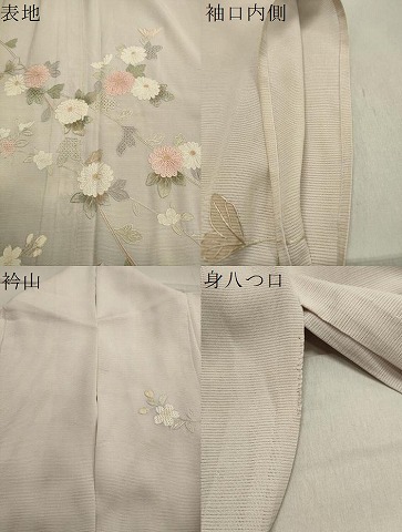 平和屋着物＊夏物　中国三大刺繍　スワトウ刺繍　総刺繍　訪問着　絽　枝花文　暈し染め　正絹　逸品　CAAW9951gh_9
