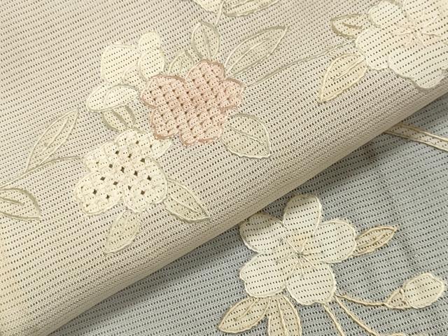 平和屋着物＊夏物　中国三大刺繍　スワトウ刺繍　総刺繍　訪問着　絽　枝花文　暈し染め　正絹　逸品　CAAW9951gh_5