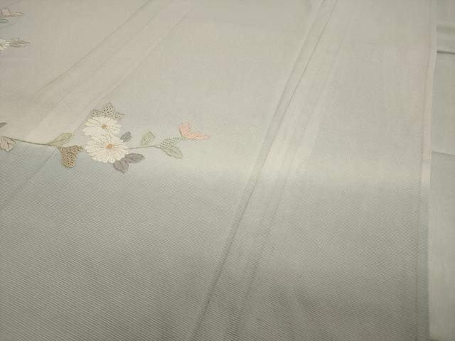 平和屋着物＊夏物　中国三大刺繍　スワトウ刺繍　総刺繍　訪問着　絽　枝花文　暈し染め　正絹　逸品　CAAW9951gh_4