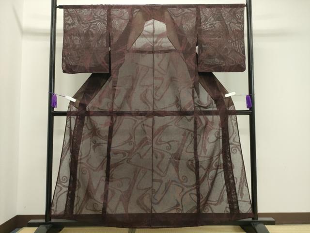 平和屋着物＊夏物　紗紬　吉祥文　正絹　逸品　CAAW9997gh_1