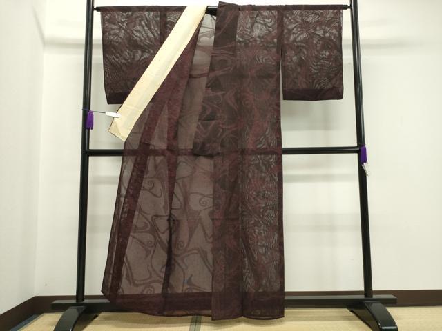 平和屋着物＊夏物　紗紬　吉祥文　正絹　逸品　CAAW9997gh_2