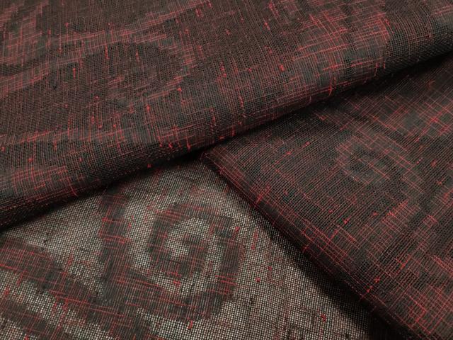 平和屋着物＊夏物　紗紬　吉祥文　正絹　逸品　CAAW9997gh