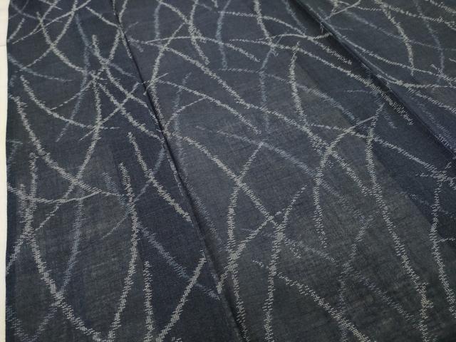 平和屋着物＊夏物 小紋 紗 草木文 CAAW9998gh