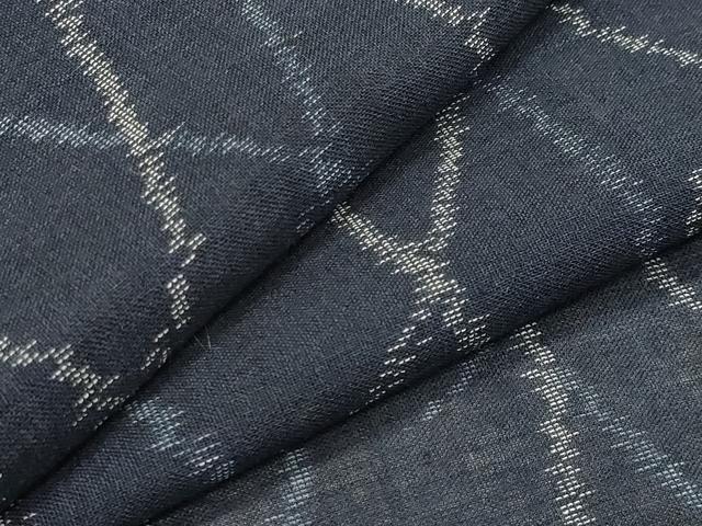 平和屋着物＊夏物　小紋　紗　草木文　CAAW9998gh