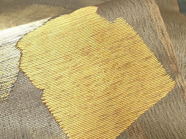 平和屋着物○太鼓柄袋帯 吉祥文 金糸 正絹 逸品 CAAX0522yk