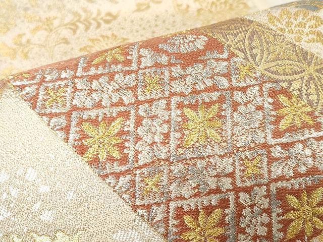 平和屋着物○現代の名工 伝統工芸士 豊田宏一 六通柄袋帯