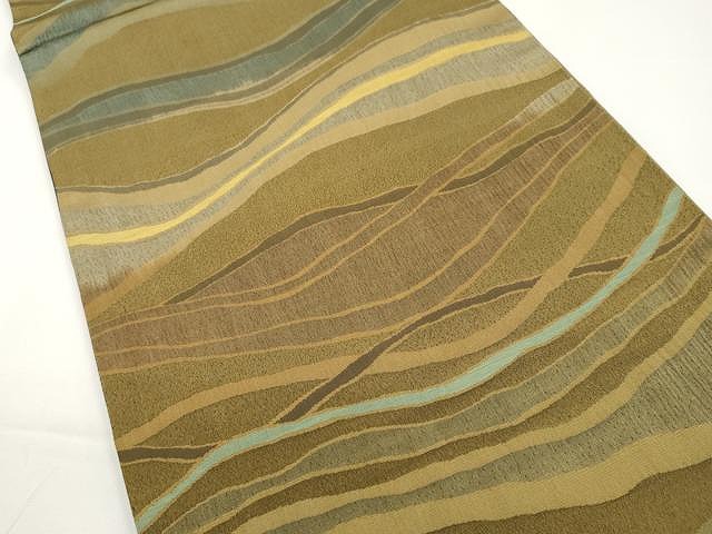 平和屋着物●両面　全通柄袋帯　横段文　正絹　逸品　未使用　CAAX0787yk 平和屋着物○両面 全通柄袋帯 横段文 正絹 逸品 未使用