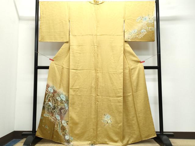 平和屋着物●訪問着　辻が花　さが美扱い　正絹　逸品　CAAX0807vf