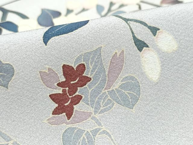 平和屋着物○訪問着 友禅 作家物 枝花文 暈し染め 正絹 逸品