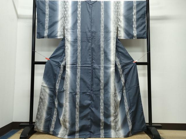 平和屋着物●訪問着　本場染大島紬　吉祥間道　正絹　逸品　CAAX0818vf