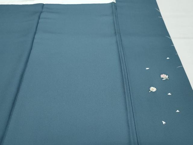 平和屋着物●京童人形絵師　高橋翠延　訪問着　童子遊び花文　正絹　逸品　CAAX0884vf 平和屋着物○京童人形絵師 高橋翠延 訪問着 童子遊び花文 正絹 逸品