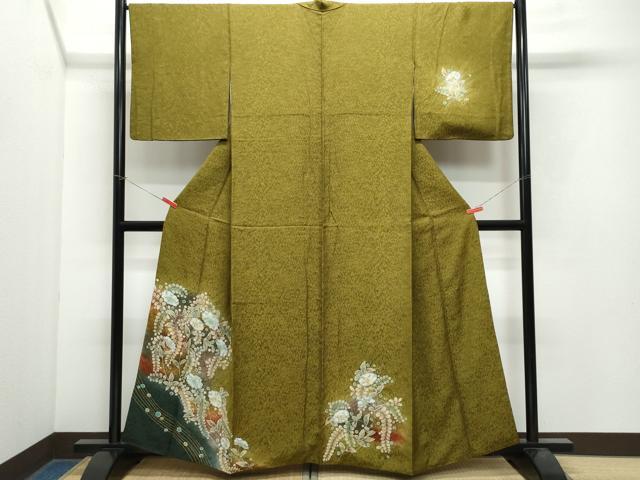 平和屋着物●訪問着　辻が花　正絹　逸品　CAAX0904vf