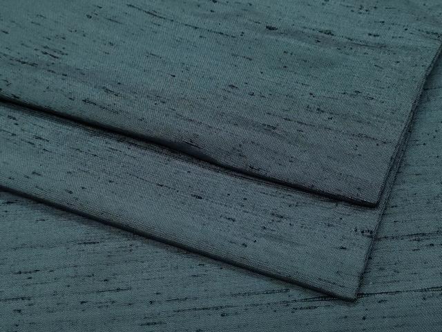 平和屋着物●男性　紬　錆鉄御納戸色　正絹　逸品　CAAX0911vf