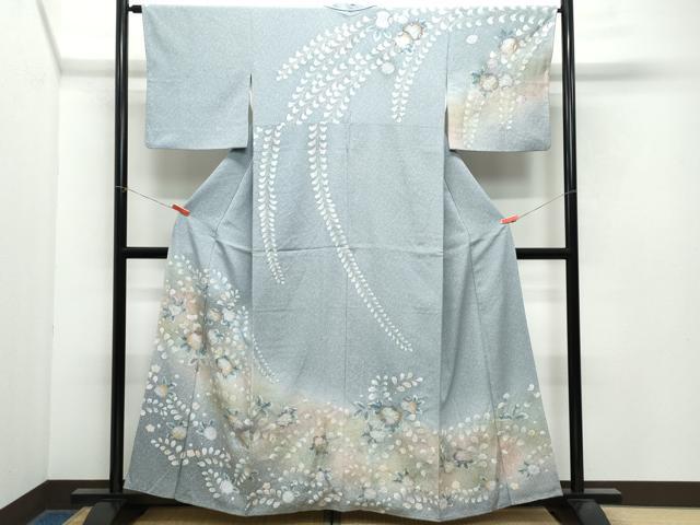 平和屋着物●訪問着　辻が花　金彩　正絹　逸品　CAAX0930vf