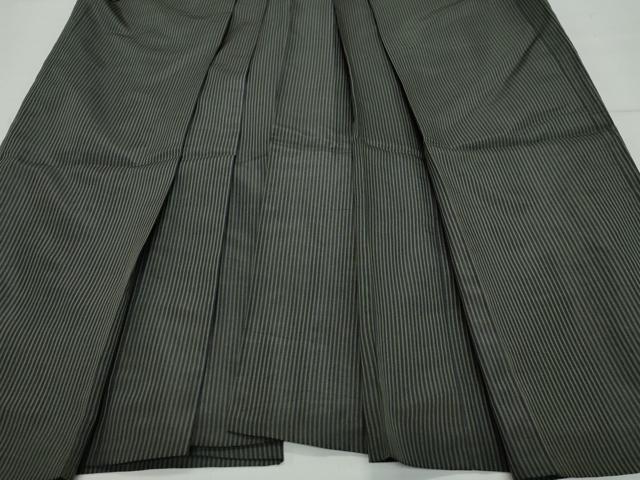 平和屋着物○男性 馬乗り袴 縞 正絹 逸品 CAAX0933vf