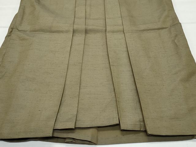 平和屋着物○男性 馬乗り袴 紬地 媚茶色 やまと誂製 正絹 逸品 CAAX0934vf