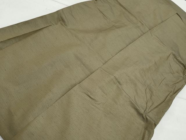 平和屋着物○男性 馬乗り袴 紬地 媚茶色 やまと誂製 正絹 逸品 