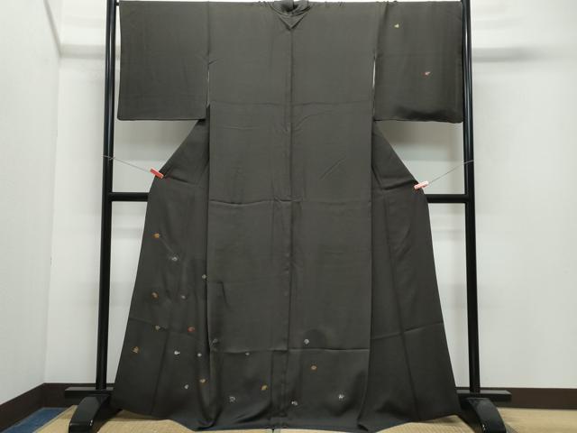 平和屋着物●中国三大刺繍　スワトウ刺繍　総刺繍　訪問着　魚　正絹　逸品　CAAX0938vf