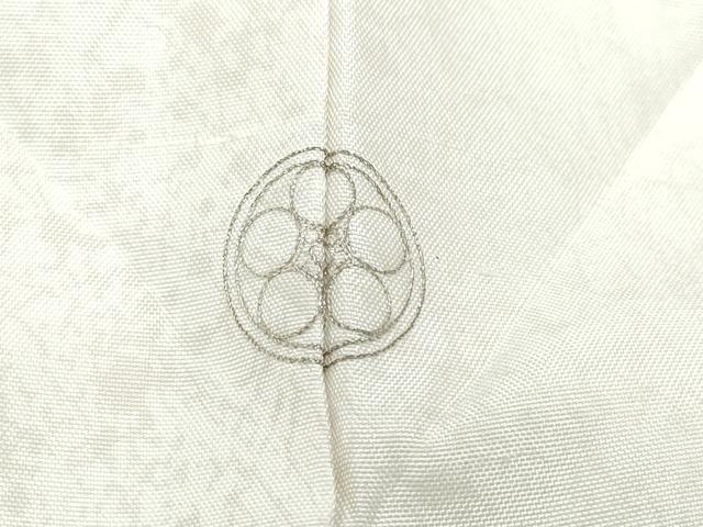 平和屋着物○人間国宝 岩野市兵衛 訪問着 紬地 更紗花唐草文