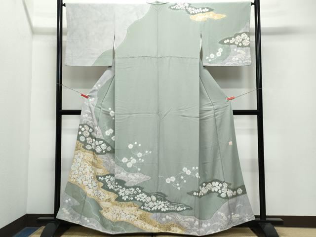 平和屋□極上 訪問着・袋帯セット 滝泰 十日町 名門 滝泰謹製 おぼろ