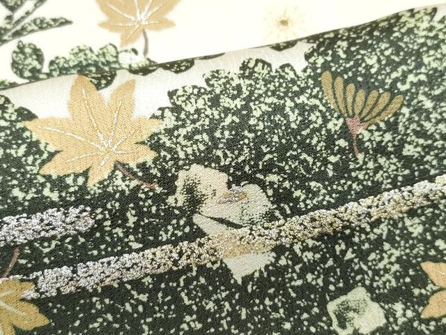 金彩　花菱　葡萄　リーフ模様　付け下げ　着物　035a p 金彩 花菱 葡萄 リーフ模様 付け下げ 着物 035a p その他
